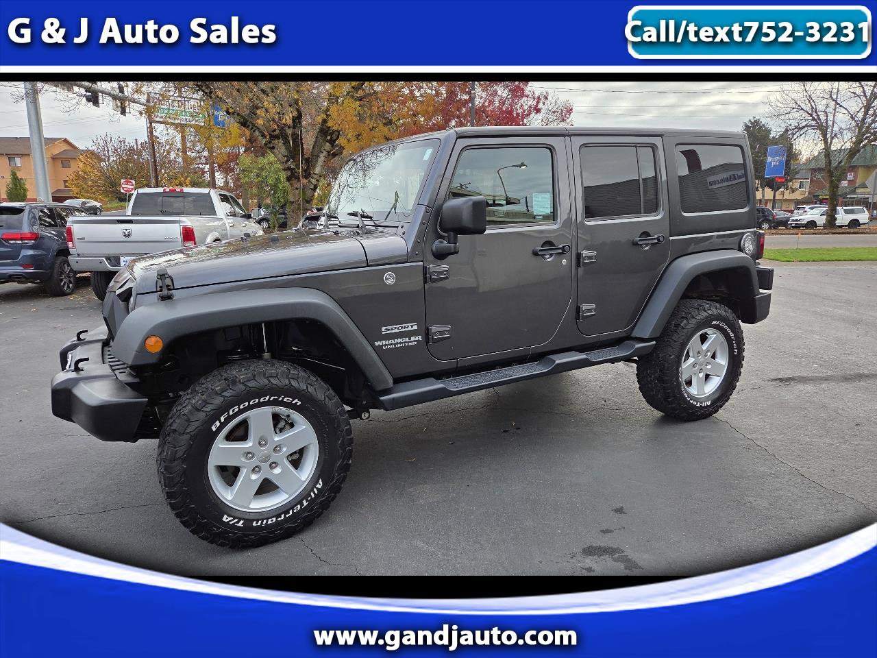 Used 2017 Jeep Wrangler Unlimited Sport w/ Quick Order Package 24S image 1
