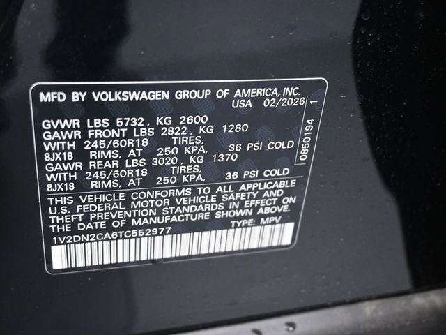 New 2026 Volkswagen Atlas SE image 7