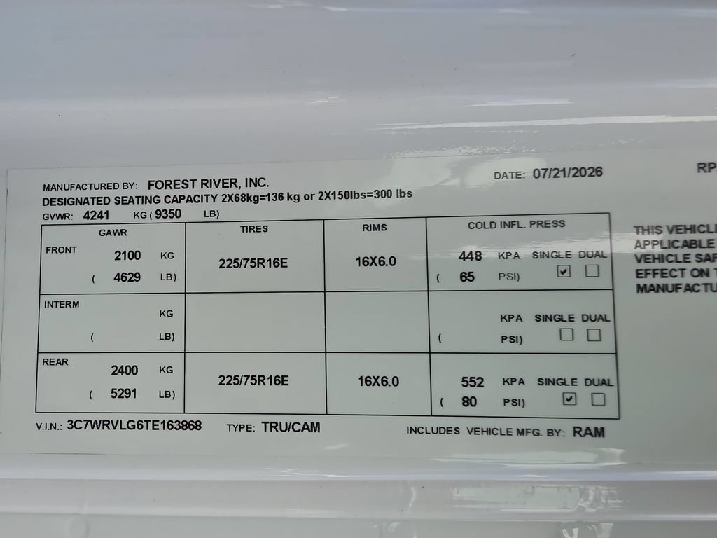 New 2026 RAM ProMaster 3500 w/ Convenience Group FWD image 14