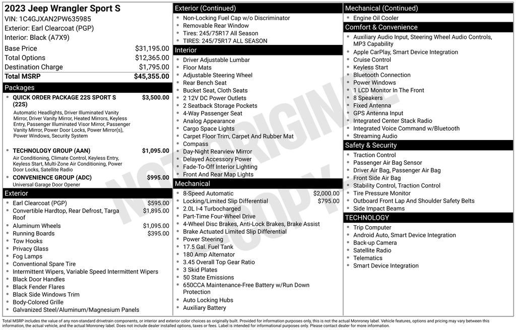 Used 2023 Jeep Wrangler Sport S image 4