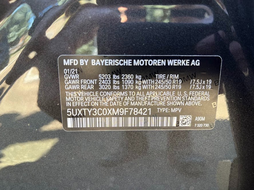 Used 2021 BMW X3 sDrive30i w/ Convenience Package image 8