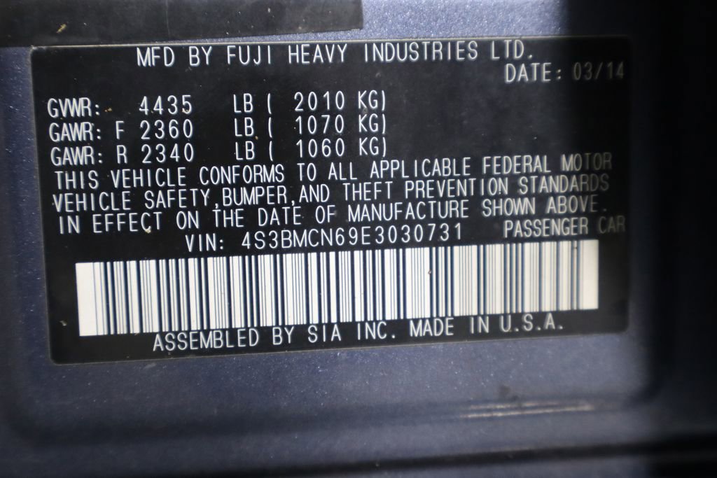 Used 2014 Subaru Legacy 2.5i Limited image 34