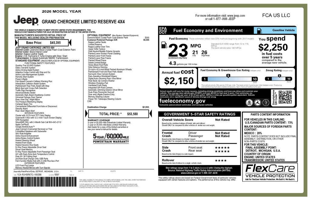 Certified 2026 Jeep Grand Cherokee Limited AWD/4WD image 4