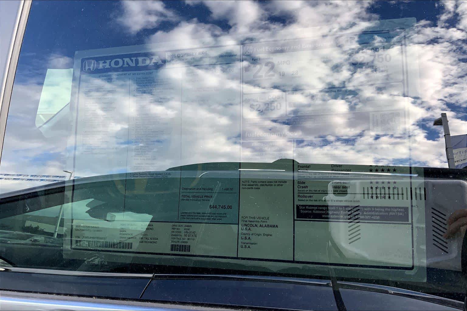 New 2026 Honda Odyssey EX-L image 21