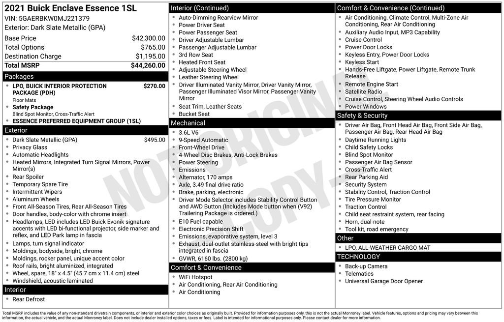Used 2021 Buick Enclave Essence image 31