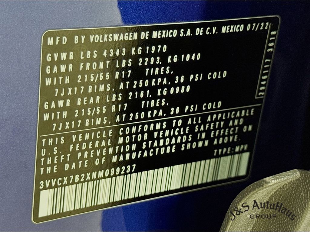 Used 2022 Volkswagen Taos S image 36