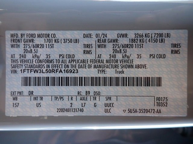 Certified 2024 Ford F150 XLT w/ Equipment Group 302A MID image 23