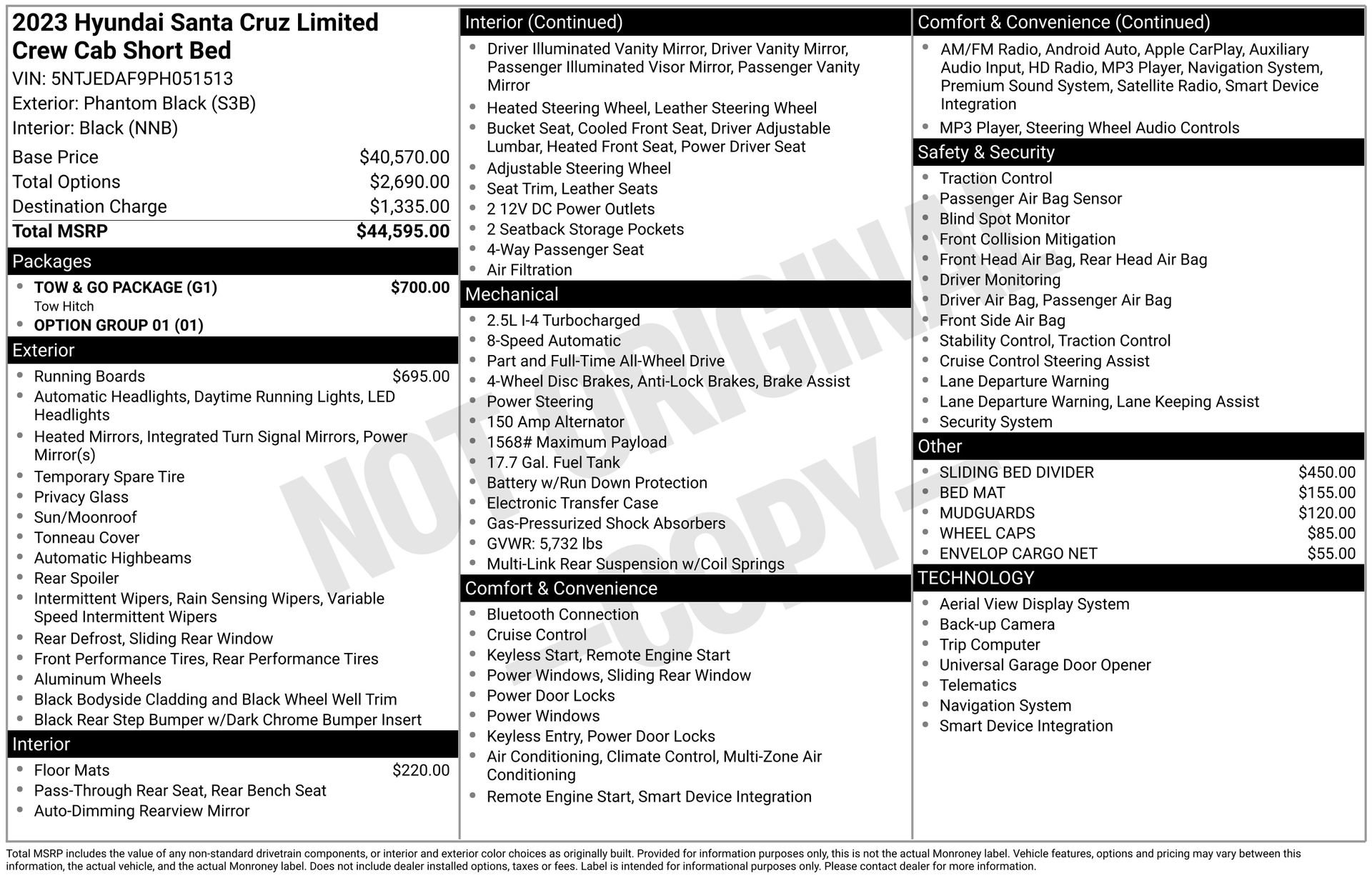 Used 2023 Hyundai Santa Cruz Limited w/ Tow & Go Package image 30