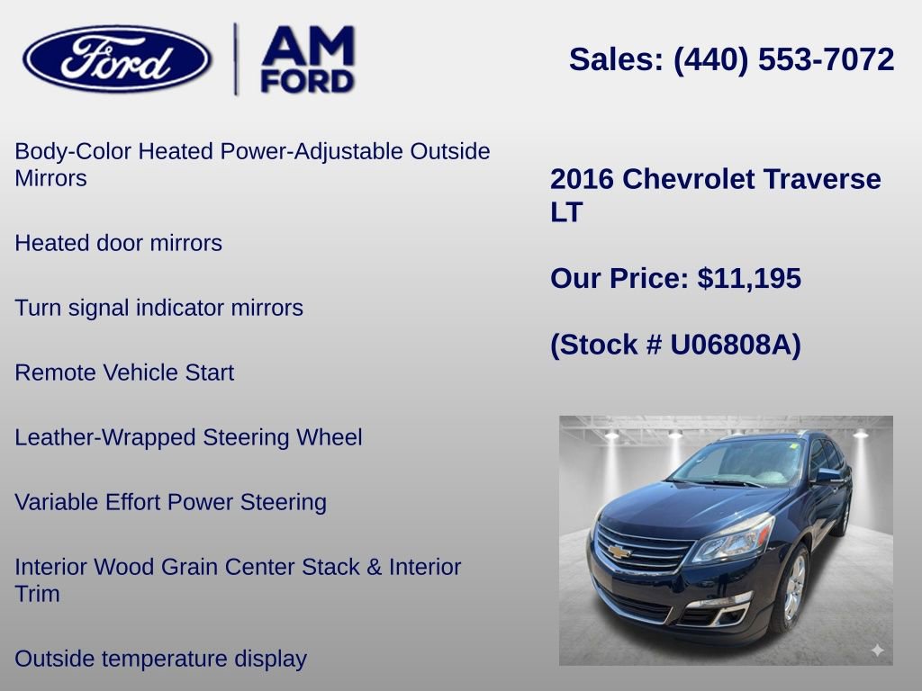 Used 2016 Chevrolet Traverse LT w/ Style and Technology Package AWD/4WD image 36