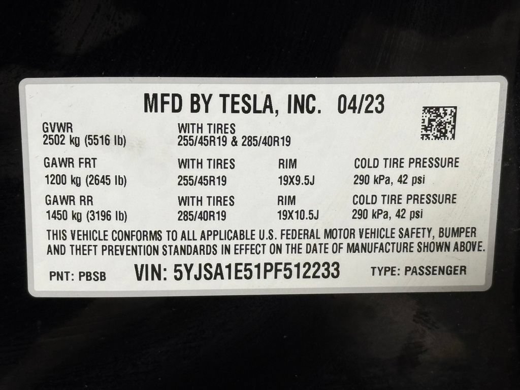 Used 2023 Tesla Model S Standard Range AWD/4WD image 57