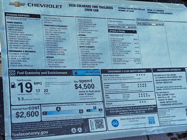 New 2026 Chevrolet Colorado Trail Boss image 17