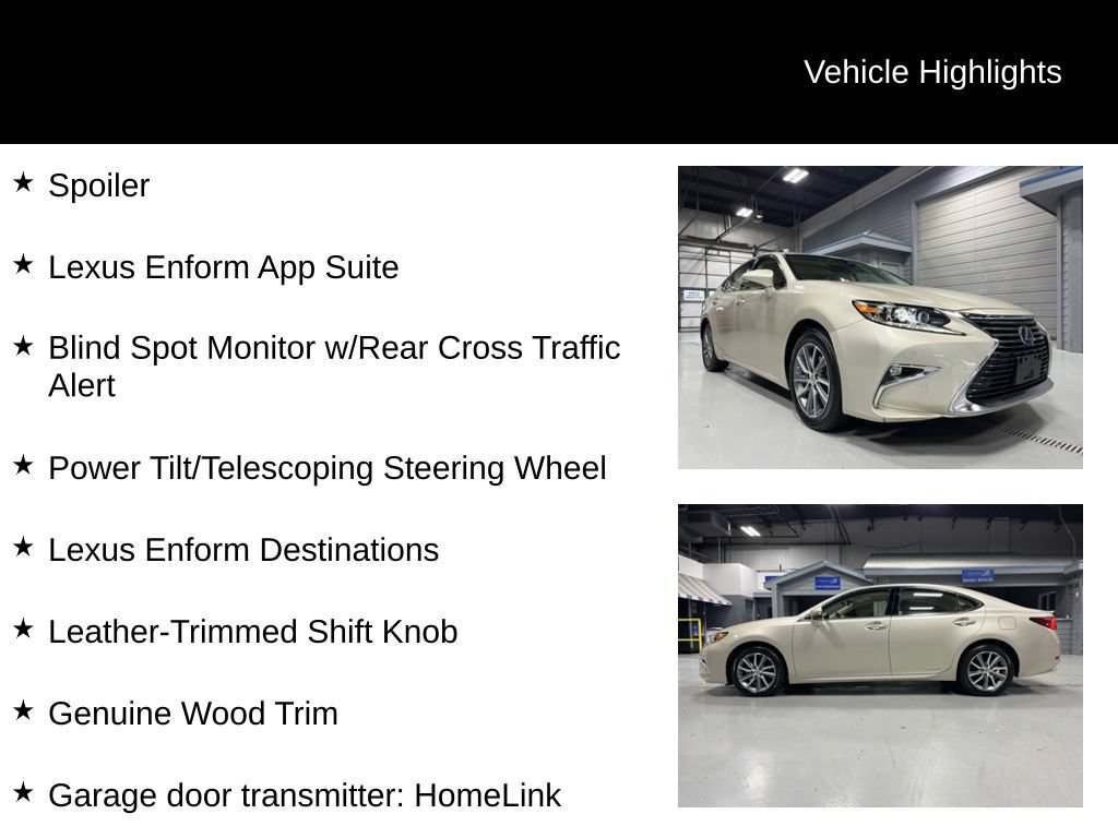 Used 2017 Lexus ES 300h w/ Luxury Package FWD image 14