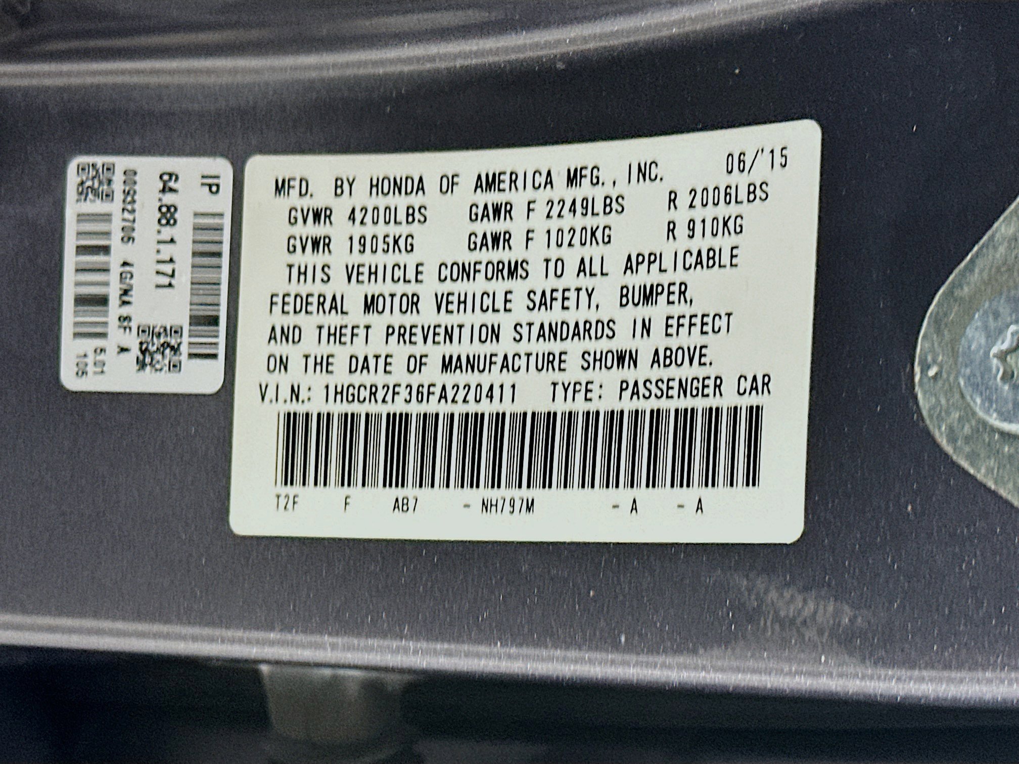 Used 2015 Honda Accord LX image 12