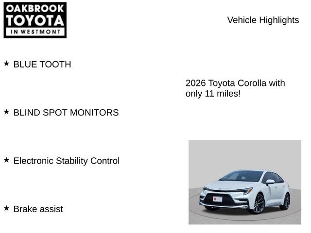 Certified 2026 Toyota Corolla SE FWD image 6