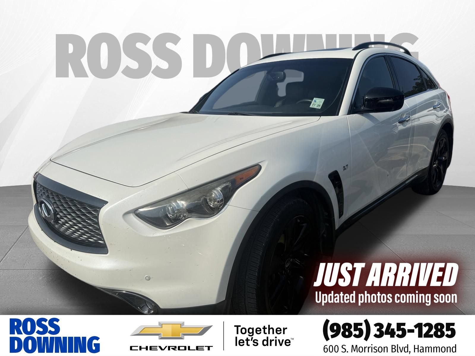 Used 2017 INFINITI QX70 2WD w/ Premium Package