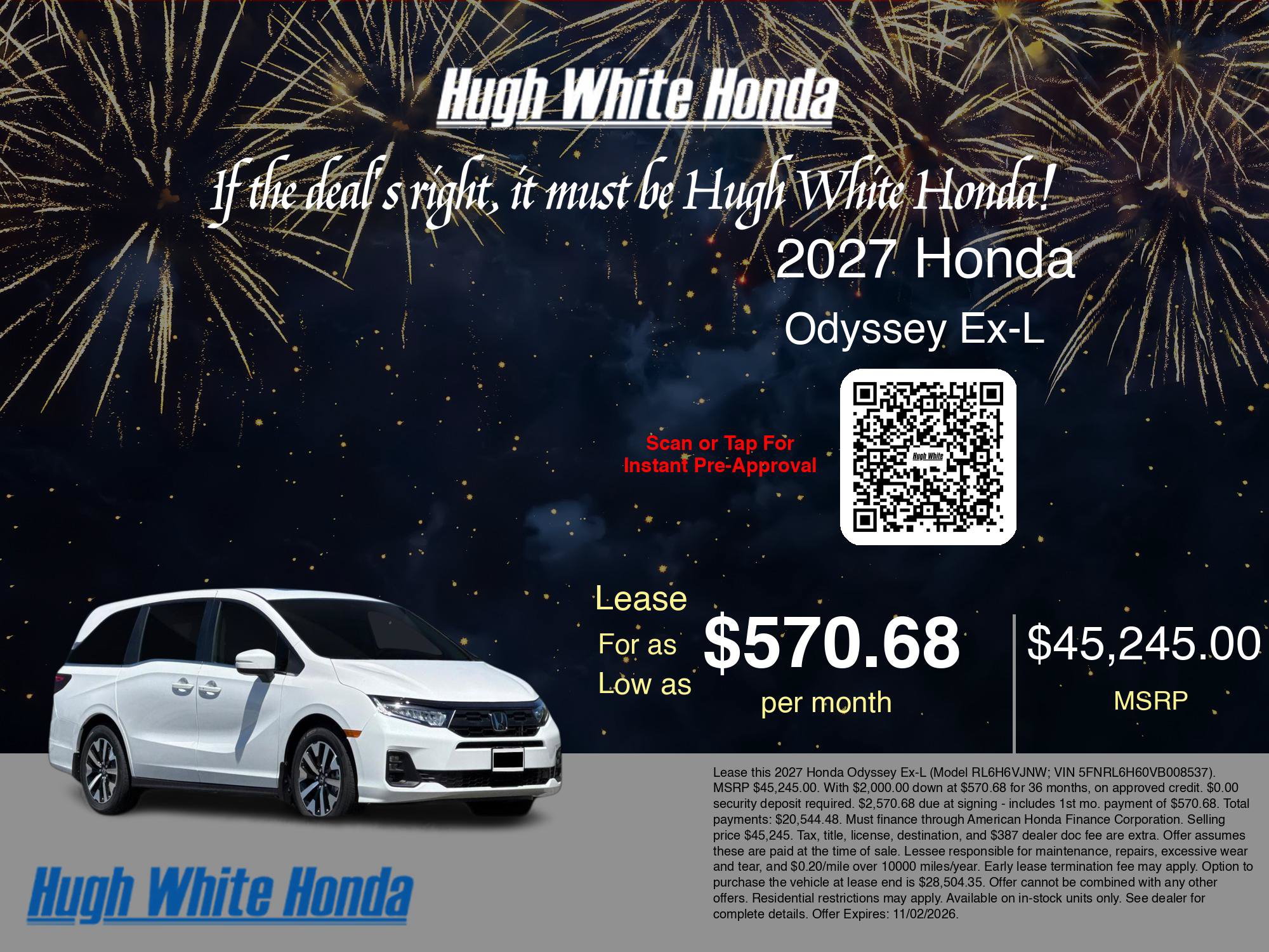 New 2027 Honda Odyssey EX-L image 5