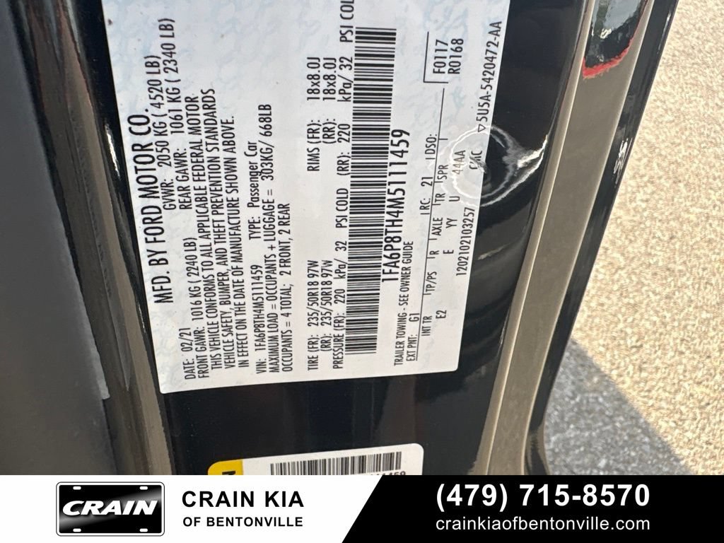 Used 2021 Ford Mustang Premium RWD image 25
