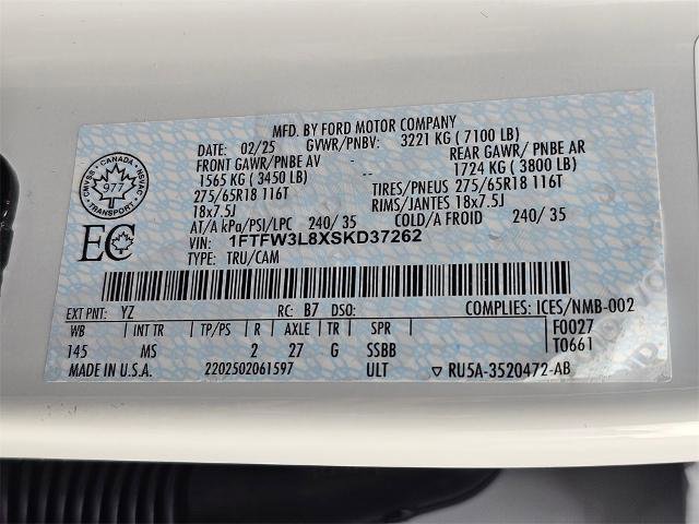 Certified 2025 Ford F150 XLT w/ Equipment Group 301A Standard image 30