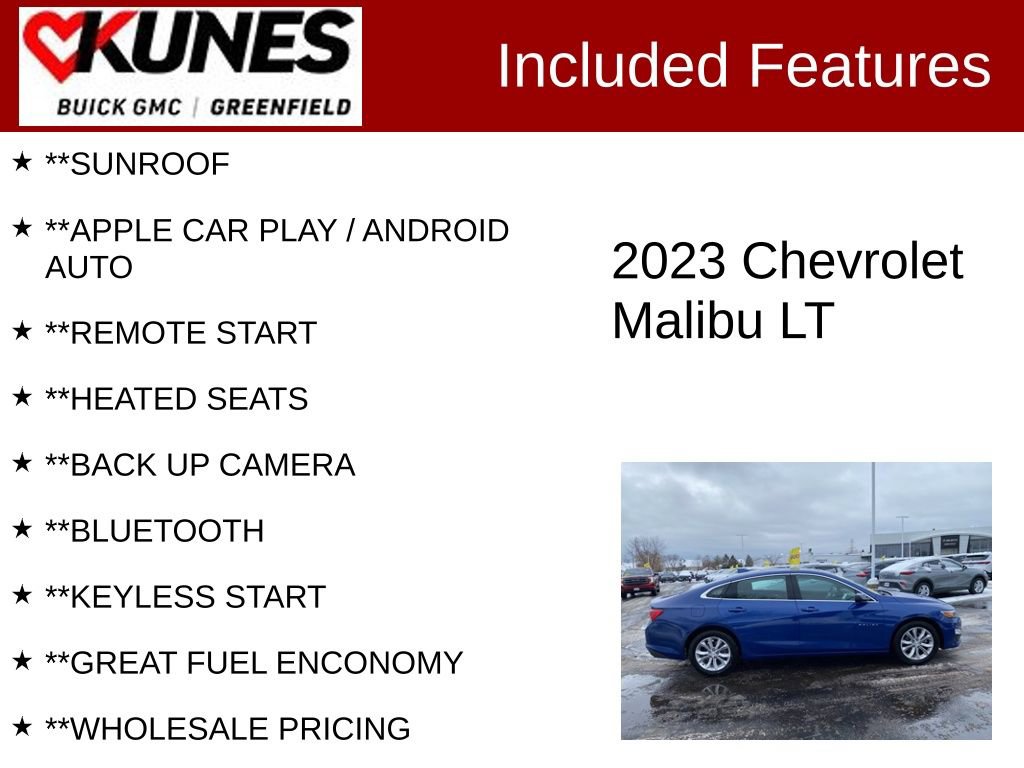 Used 2023 Chevrolet Malibu LT image 2