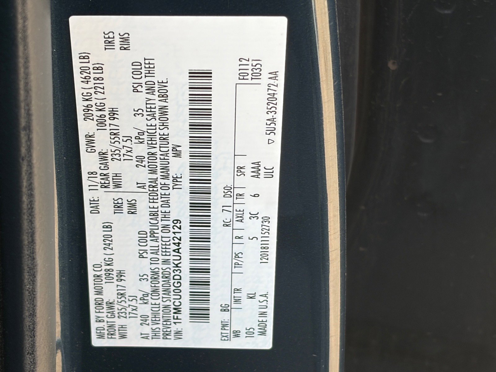 Used 2019 Ford Escape SE image 12