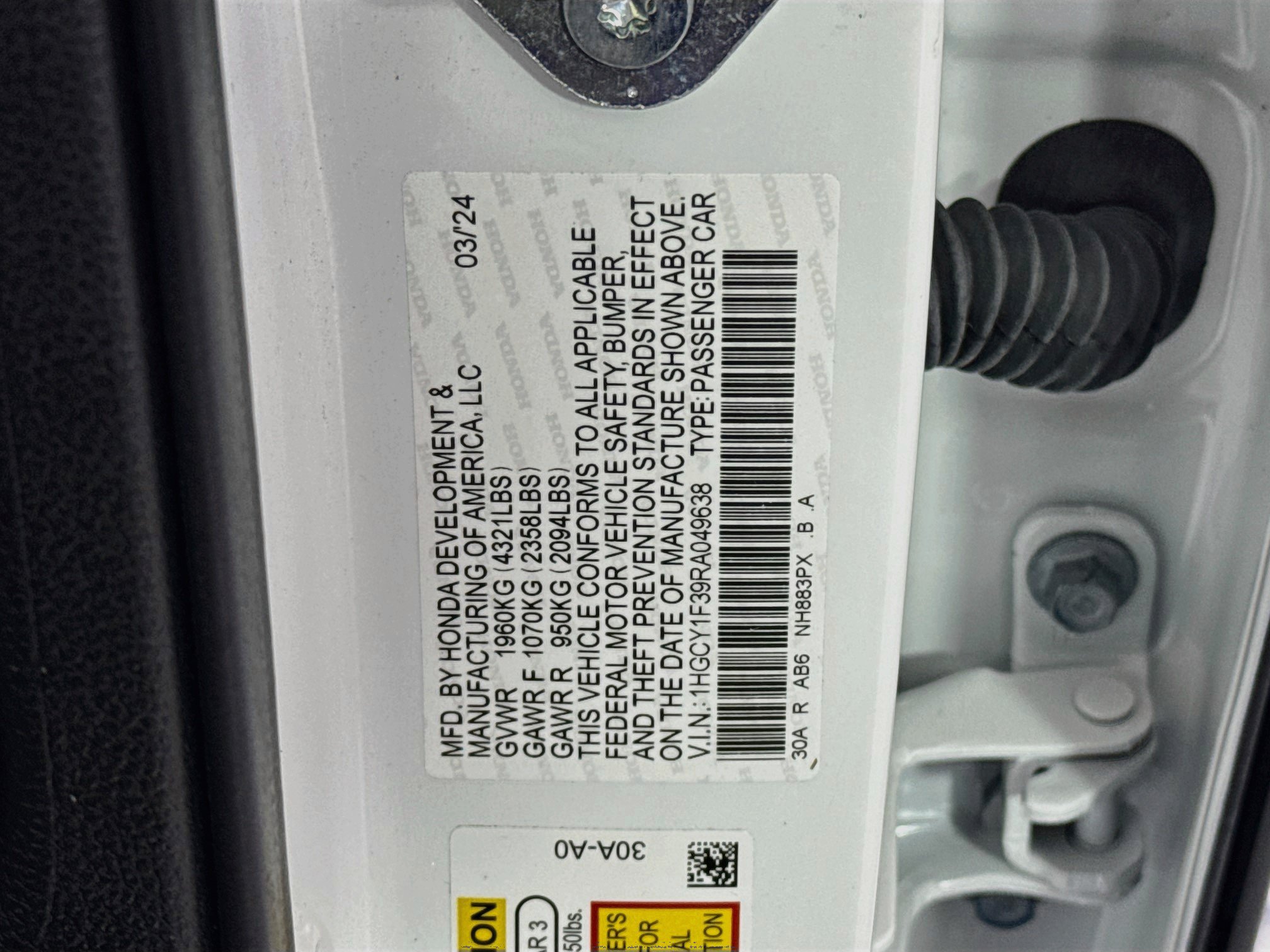 Certified 2024 Honda Accord EX image 31