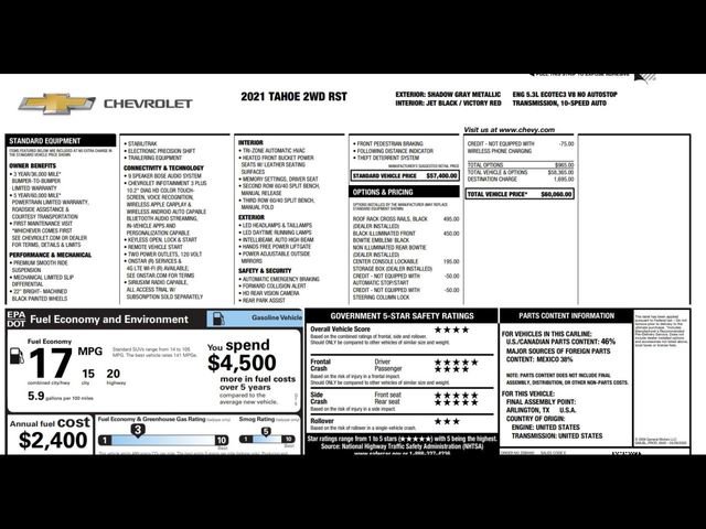 Used 2021 Chevrolet Tahoe RST image 3