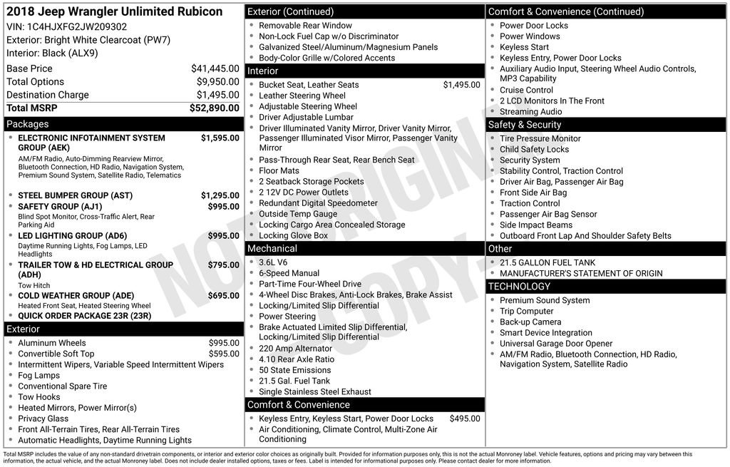 Used 2018 Jeep Wrangler Unlimited Rubicon image 4