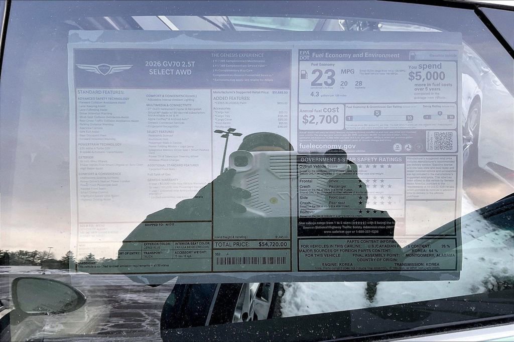 New 2026 Genesis GV70 2.5T Select image 13