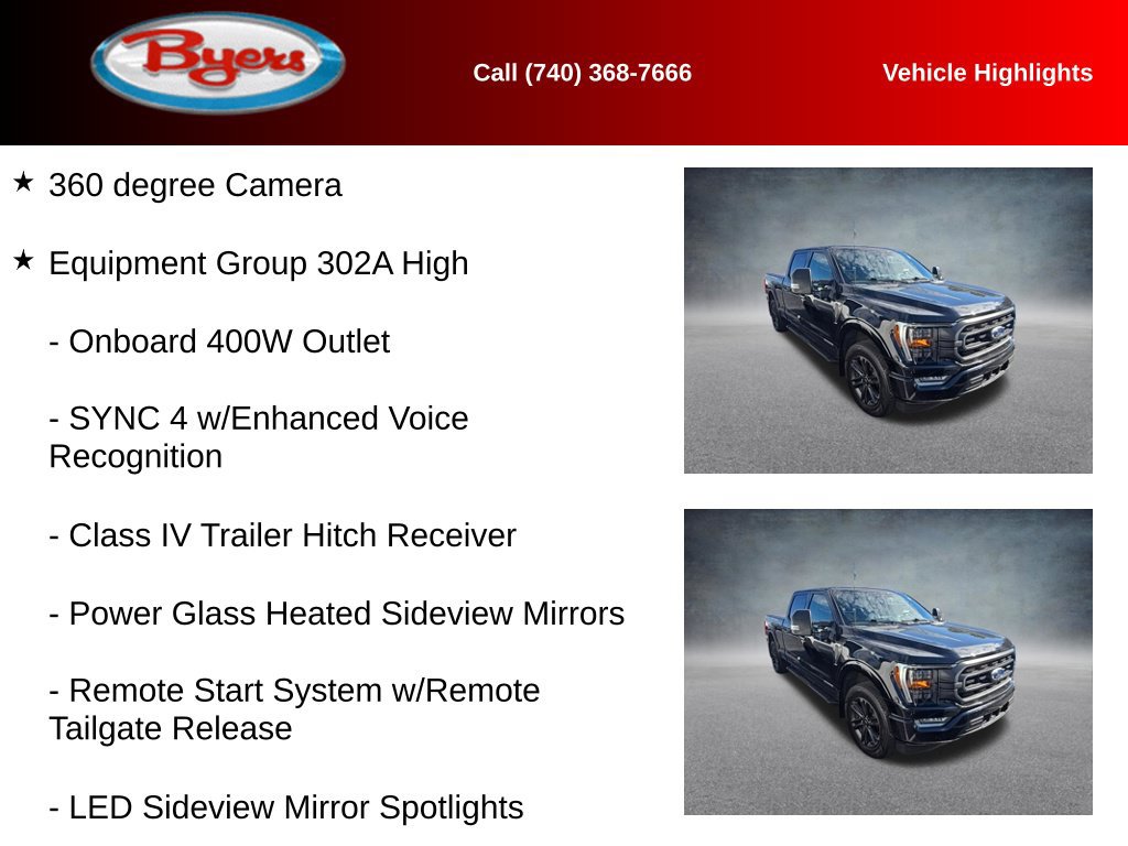 Used 2023 Ford F150 XLT w/ Equipment Group 302A High AWD/4WD image 9