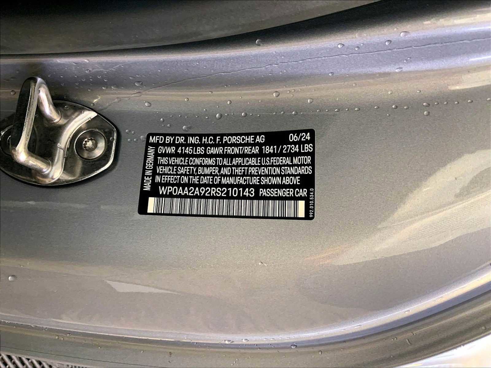 Certified 2024 Porsche 911 Carrera T RWD image 36