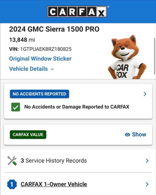 Used 2024 GMC Sierra 1500 Pro w/ Graphite Edition AWD/4WD image 4