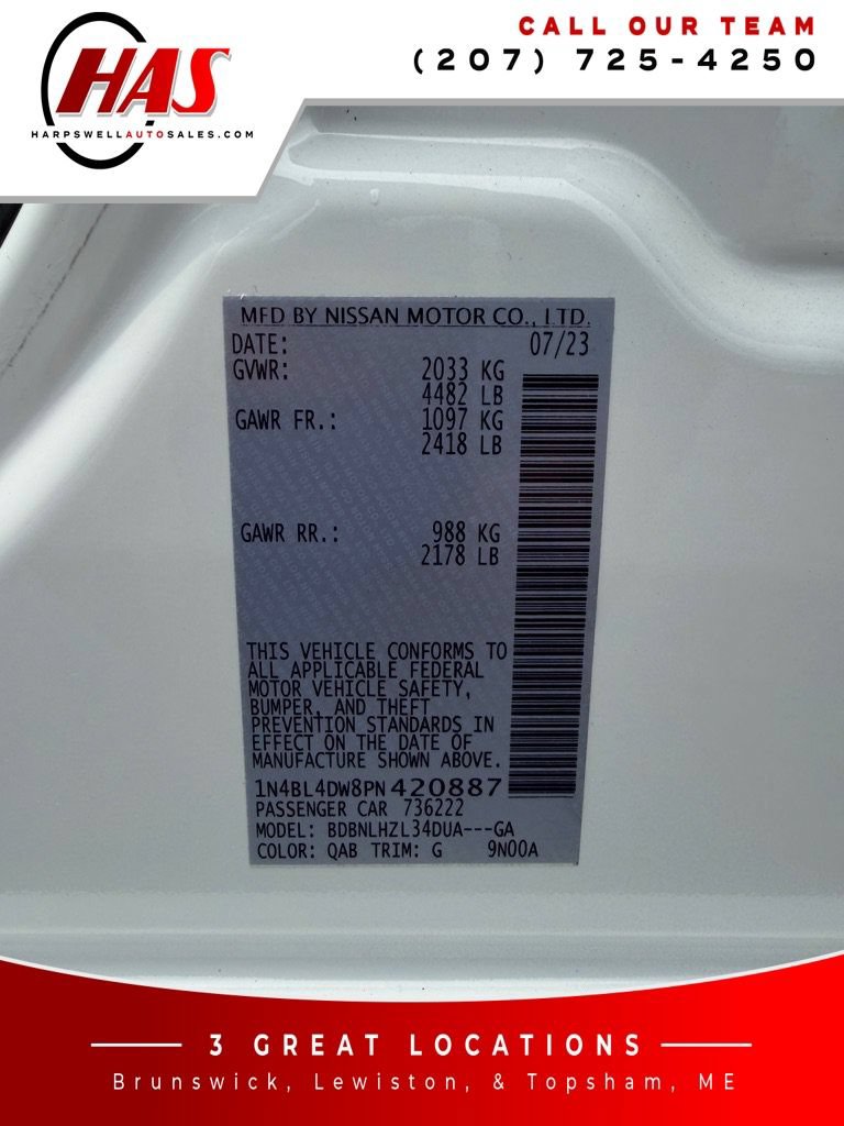 Used 2023 Nissan Altima 2.5 SV AWD/4WD image 16