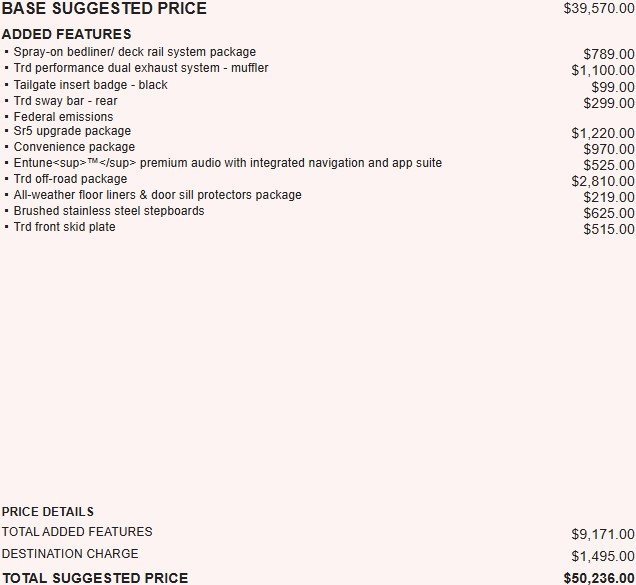 Used 2018 Toyota Tundra SR5 w/ TRD Off Road Package image 2