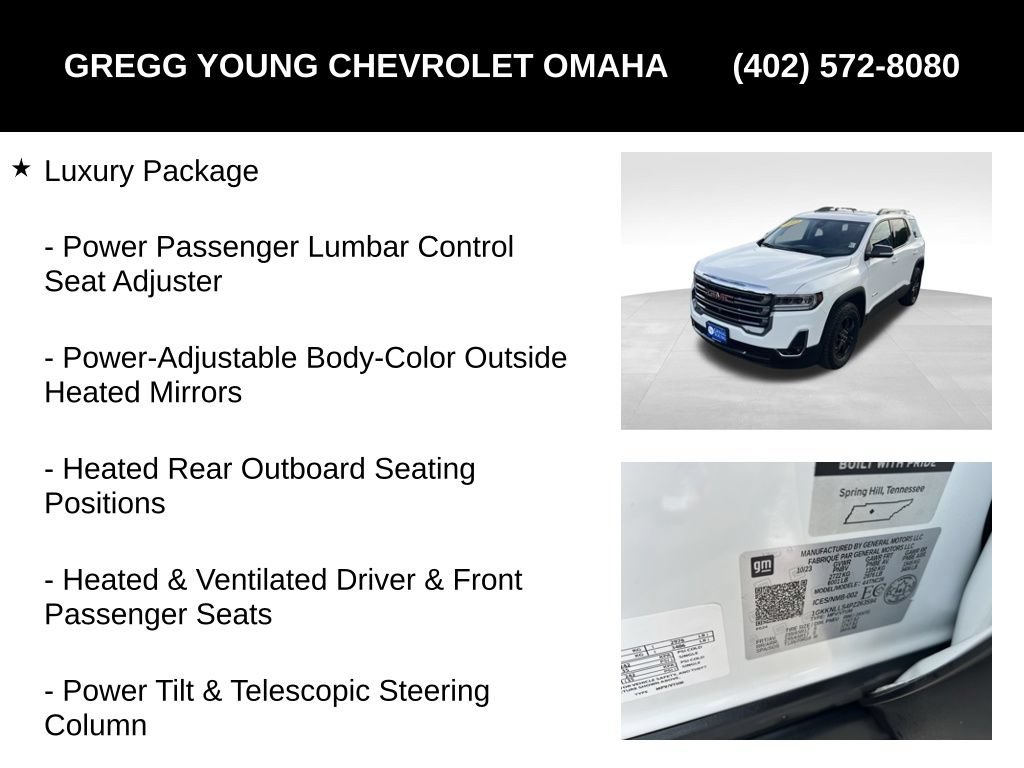 Used 2023 GMC Acadia AT4 w/ GMC Pro Grade Package AWD/4WD image 9