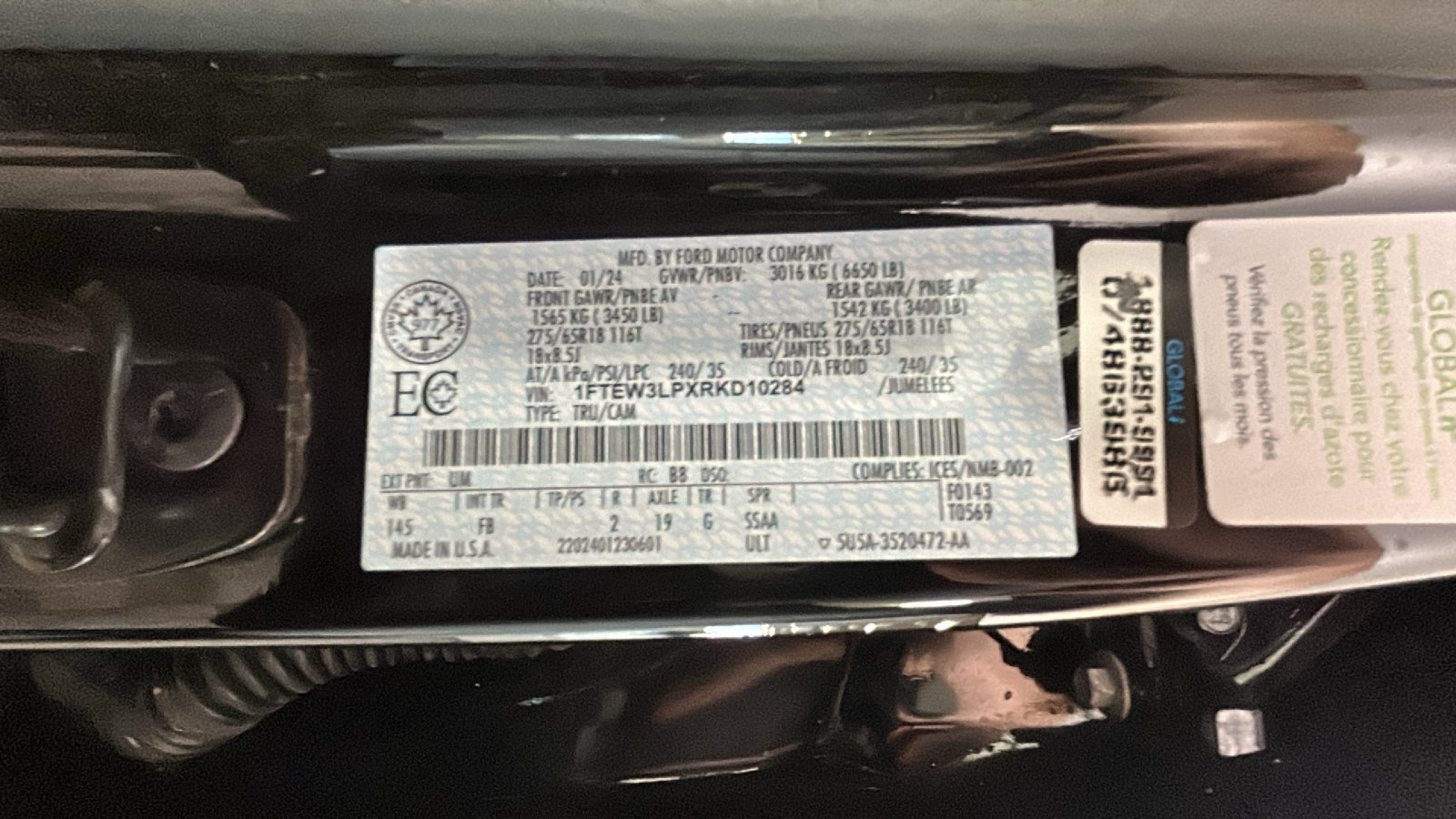 Used 2024 Ford F150 XLT w/ Equipment Group 302A MID AWD/4WD image 11