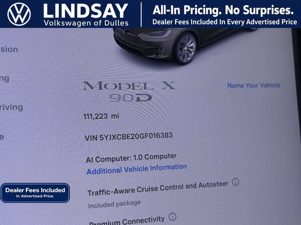 Used 2016 Tesla Model X 90D AWD/4WD image 27