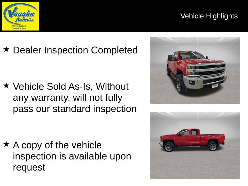 Used 2015 Chevrolet Silverado 2500 LTZ w/ Snow Plow Prep Package AWD/4WD image 2