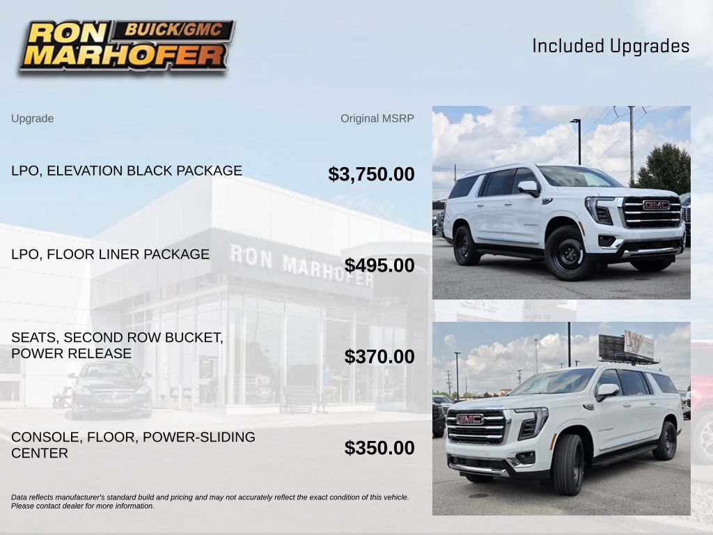 New 2026 GMC Yukon XL Elevation w/ LPO, Elevation Black Package AWD/4WD image 7