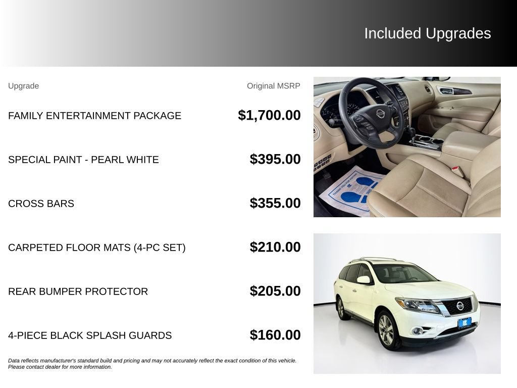 Used 2016 Nissan Pathfinder Platinum w/ Family Entertainment Package FWD image 5