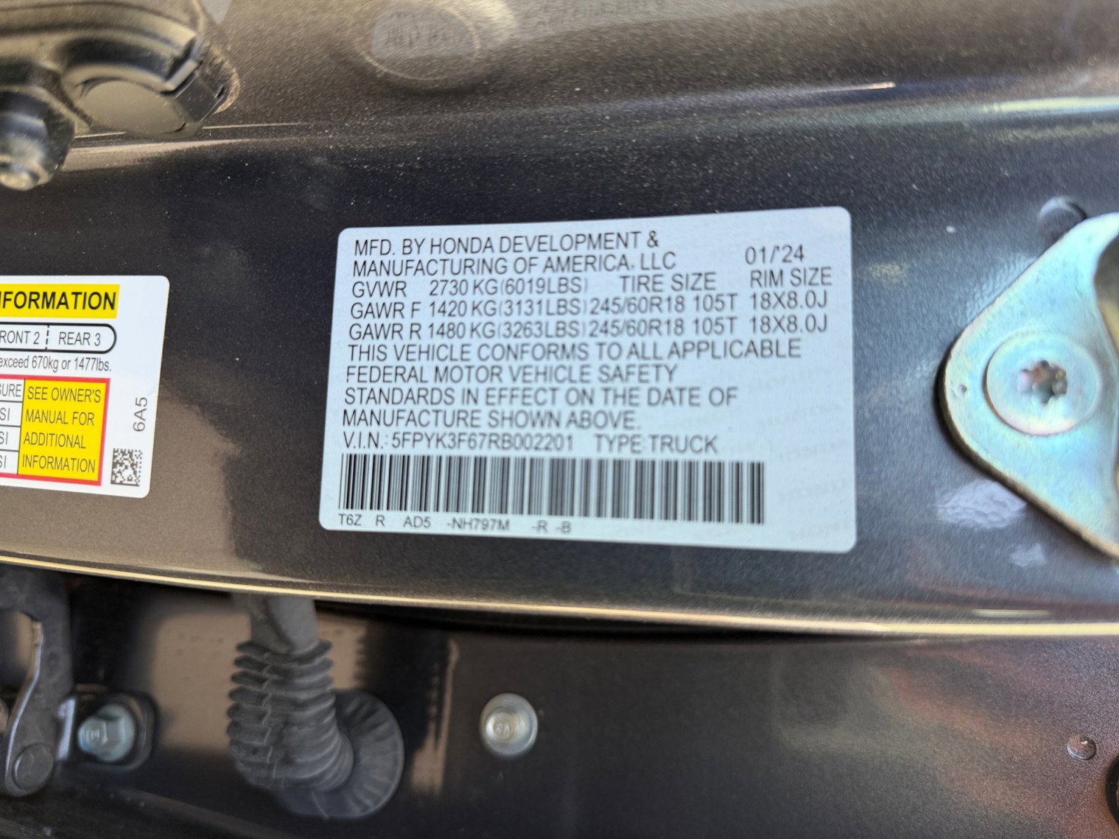 Used 2024 Honda Ridgeline TrailSport image 38