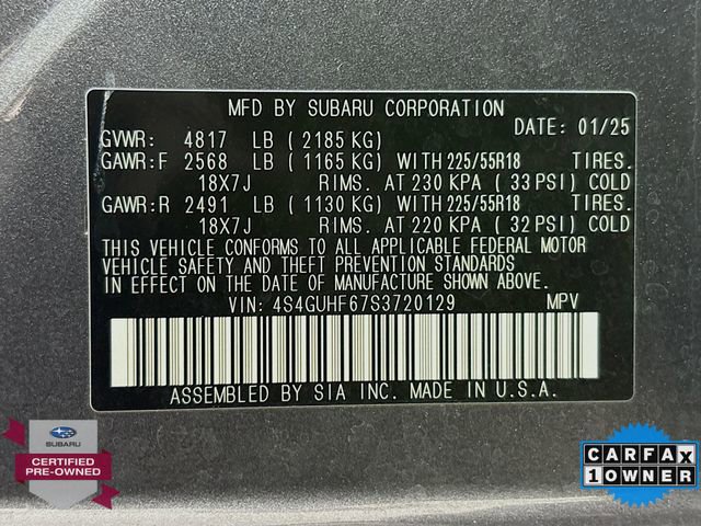 Certified 2025 Subaru Crosstrek 2.5i Sport AWD/4WD image 31