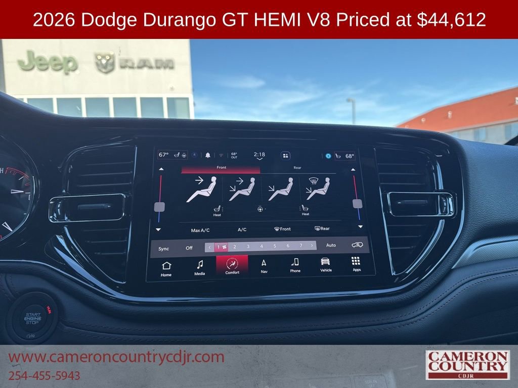 New 2026 Dodge Durango GT w/ Blacktop Package image 9