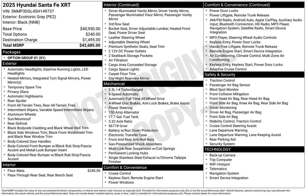 Used 2025 Hyundai Santa Fe XRT image 6
