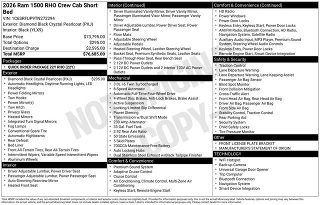 New 2026 RAM 1500 RHO image 22