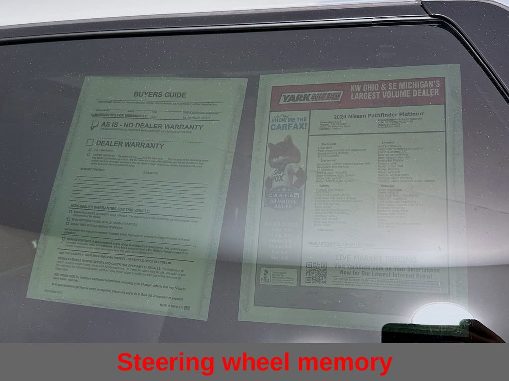 Used 2024 Nissan Pathfinder Platinum w/ Cargo Package image 14