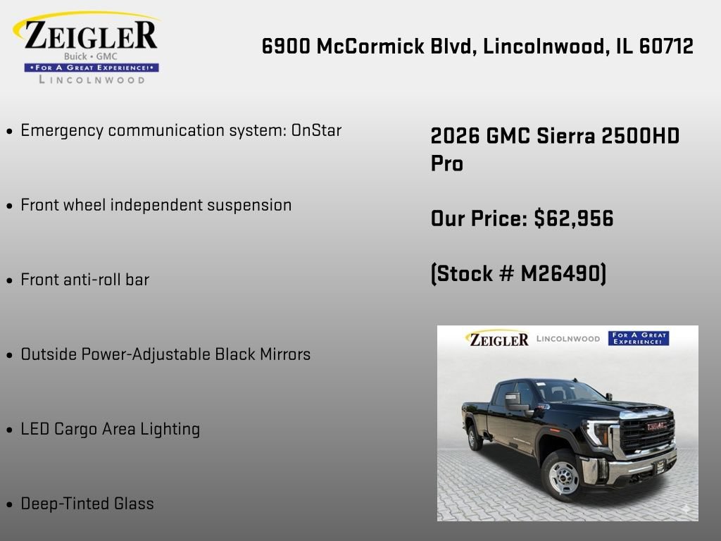 New 2026 GMC Sierra 2500 Pro w/ Convenience Package AWD/4WD image 24