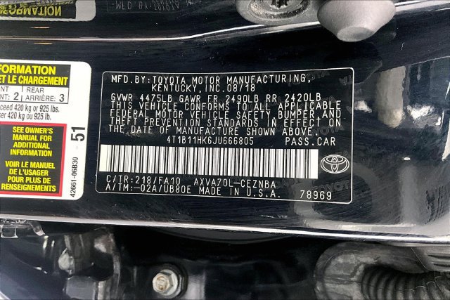 Used 2018 Toyota Camry LE FWD image 34