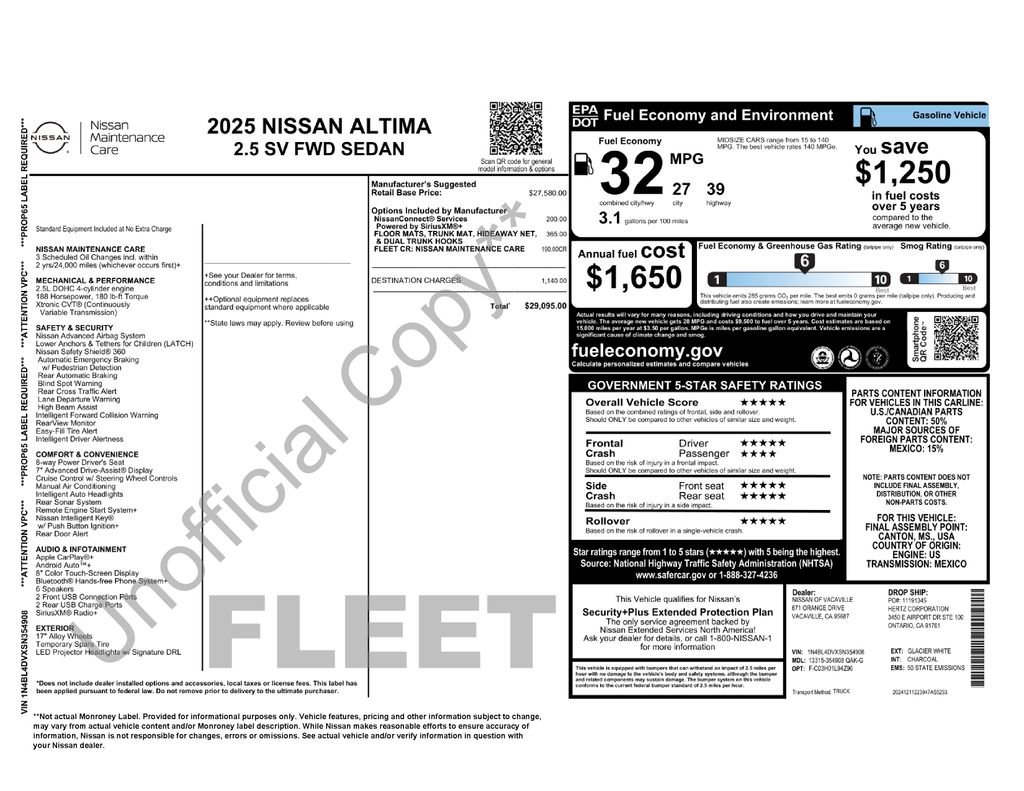 Used 2025 Nissan Altima 2.5 SV FWD image 26