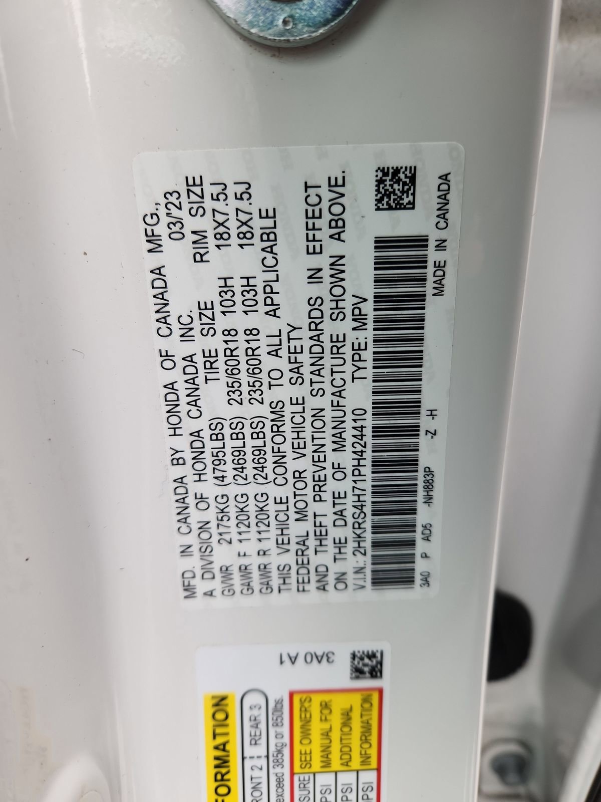 Used 2023 Honda CR-V EX-L image 16