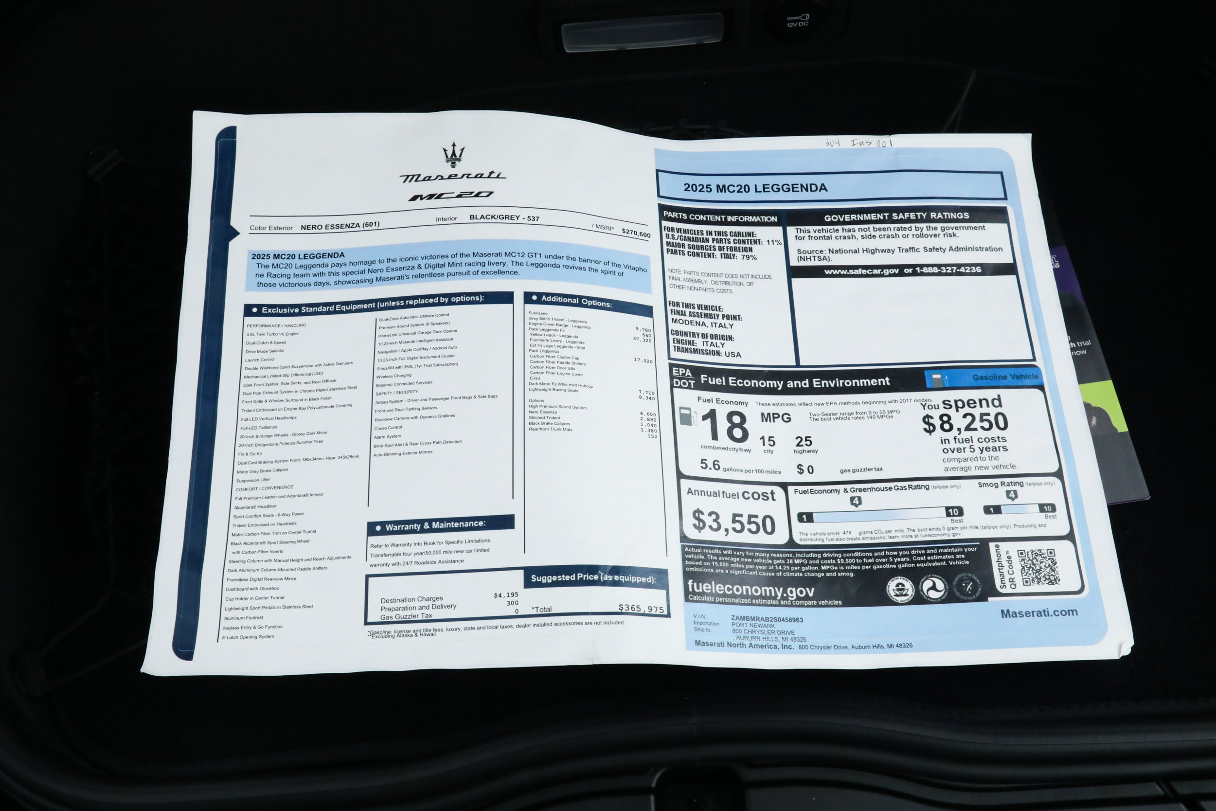 Used 2025 Maserati MC20 Coupe RWD image 63